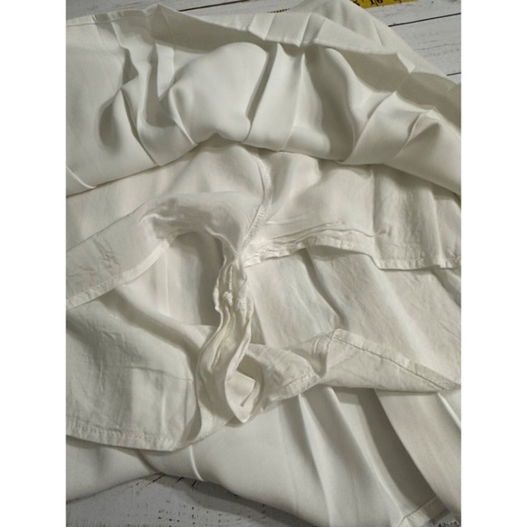 Promesa Womens Silky Polyester Pleated Mini‎ Skort White Sz M Tennis Golf - Picture 5 of 8